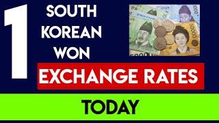 SOUTH KOREAN WON EXCHANGE RATES 17 APRIL 2024