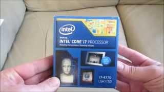 Intel Core i7 4770 Quad core processor unboxing