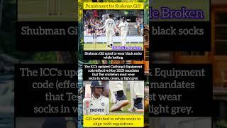 Shubman Gill opted to wear black socks while batting #shortsfeed #shorts #cricketlover #ytshorts #yt