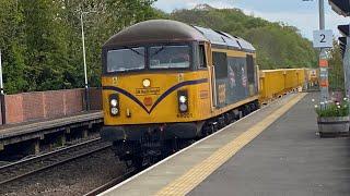 “Mayflower” 69001 6E30 Whitemoor Yard with 11 Wascosa empty wagons 13:57 6E 18/4/2025