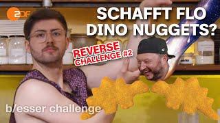 Dino Desaster: Flo bekommt Challenge #2 von Sebastian - und zieht dafür blank | b/esser challenge