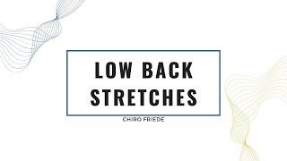 Low Back Stretches
