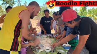 THE AHERN FAMILY FIRST BOODLE FIGHT!!!