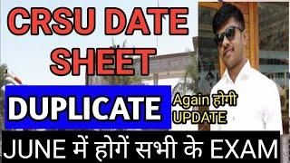 crsu final semester datesheet releasedravigeneral techcrsu today 2022 exam latest notification