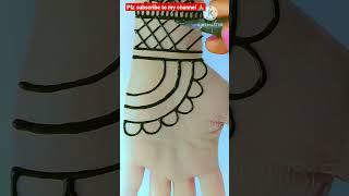 Simple Mehndi Design For Hand |Mehandi Ka Design |Easy Mehndi design #shorts  #shortvideo