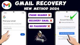 How To Recover gmail account without Phone Number And Recovery Email 2024 || Gmail Account Recovery