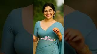 light Sky Sharee Indian Model Share looking Beautiful. #ai #shorts #reels #love #girl #model #saree