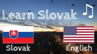 Learn before Sleeping - Slovak (native speaker)  - with music