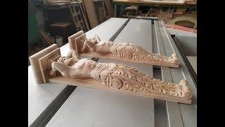 Carved Atlants with CNC machine. Резные Атланты на ЧПУ