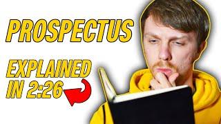 WHAT IS A PROSPECTUS? (EASIEST EXPLANATION) Straight to the Point #STTP #185