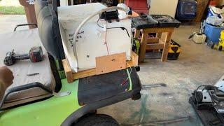 Golf Cart DIY Water Cart to beat the heatwave and save our trees!