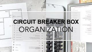 ORGANIZED CIRCUIT BREAKER BOX: How to relabel a messy electrical box