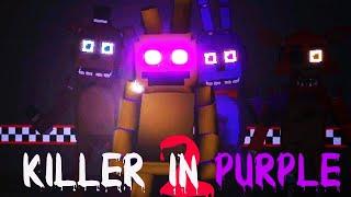 *NEW SECRET* PURPLE GUY GETS HUNTED BY HIS OWN ANIMATRONIC CREATIONS.. | FNAF Killer in Purple 2