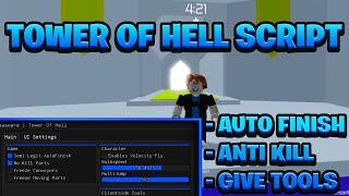 [NEW BEST] Tower Of Hell Script Pastebin - (ROBLOX) *Auto Finish & Give All Tools*