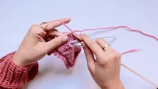 Knitting Tutorial | Left cross | WAK