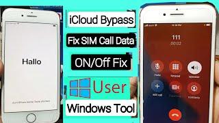  Windows Tool | iPhone 8/8 Plus iCloud Bypass With SIM Call Working (NO MEID) - ON/Off Working