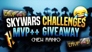 HYPIXEL WAGERS: NEW MVP++ RANK GIVEAWAY + Latenci Christmas Pack Showcase! 