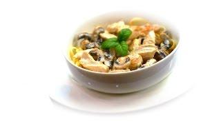 Speedy Chicken with Mushrooms in Garlic & Cream Sauce recipe