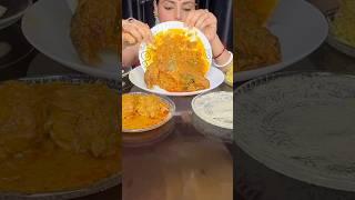 Huge Bengali Thali Shorts #mukbang #bengalithali #chickenkosha #asmreating