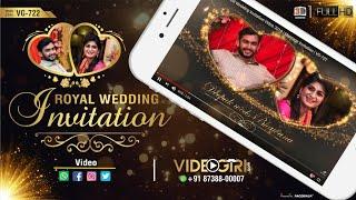 Royal Wedding Invitation Video 2024 | luxury wedding invitation video | VG-722