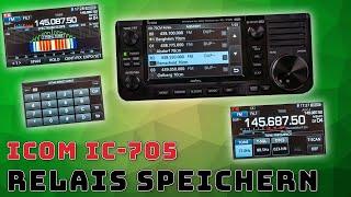 Icom IC-705  Relais programmieren & speichern