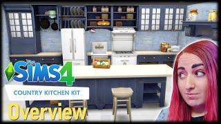 The Sims 4 Country Kitchen Kit Build/Buy Overview & My First Opinions // NEW KITCHEN PACK