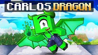 Carlos Devient un DRAGON sur Minecraft