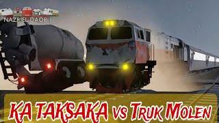 KA TAKSAKA VS TRUK MOLEN BANTUL |KERETA API |TRAIN CRASH