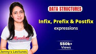 3.4 Infix Prefix and Postfix expressions | Data Structures Tutorials