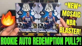 GENESIS ROOKIE AUTOGRAPH REDEMPTION OUT OF A 2023 24 MOSAIC BASKETBALL BLASTER?!? FIRST LOOK!