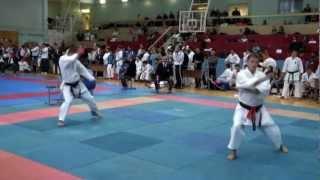 2012 Shotokan Karate Russia Cup Male Kata "Kanku-dai" Kondratyev (Perm) vs Grinenko (Chelyabinsk)