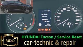 HYUNDAI Tucson TLE  Service zurückstellen / Wartung zurück setzen