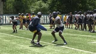 BlueGoldNews.com: WVU Football WRs drills