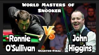 Ronnie O'Sullivan vs John Higgins - World Masters of Snooker 2024 - Quarter-Final Live (Full Match)