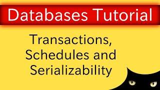 Transactions -  Schedules and Serializability | Database Tutorial 7b