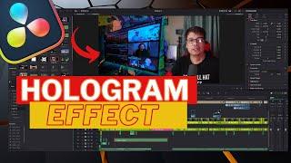 How to Create Easy HOLOGRAM EFFECT in the DAVINCI RESOLVE  #hologrameffect #davinciresolve