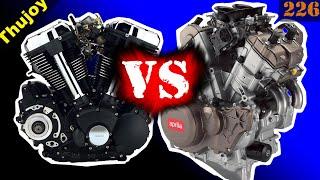 Двигатель V-Twin vs V4