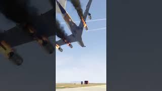Air France A380 Plane and A370 Mid-Air Collision and Crashed in Sea - GTA 5 #shorts