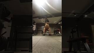 Handstand with dumbell