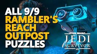 All Rambler's Reach Outpost Puzzles Star Wars Jedi Survivor