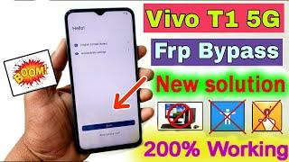 Vivo T1 5g FRP Bypass  New Method  100% Working  Google Account Unlock 