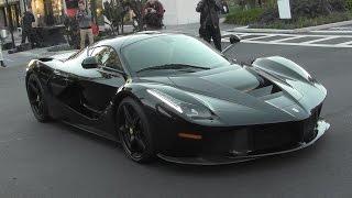 INSANE Black Ferrari LaFerrari - Arrival - SOUND!