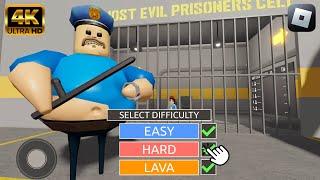 BARRY'S PRISON RUN! (HARD MODE) 4K #Roblox #Obby GAMEPLAY WALKTHROUGH