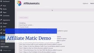 Affiliate Matic Demo - AffiliateMatic WordPress Plugin