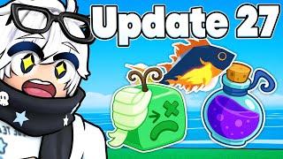 Update 27 FISHING & CREATION UPGRADE In Blox Fruits (Roblox)