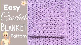 EASY Crochet Baby Blanket  Fast Crochet Stitch Coronation Baby Blanket