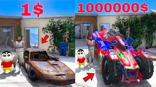 GTA 5 : Franklin Upgrading 1$ Car To $1,000,000 CAR In GTA 5 | Shinchan | Gta 5 Gameplay