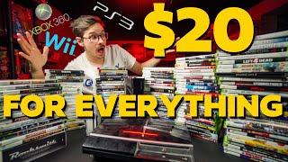 UNREAL $20 Xbox 360, Wii, PS3 Retro Video Game Haul!