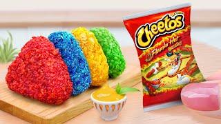 Perfect Rainbow Miniature Hot Cheetos Chicken Cheese  Fast Food Recipe  Easy Lily Tiny Cooking