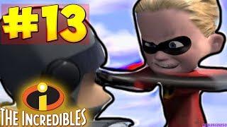 "The Incredibles" (Суперсемейка) - Прохождение Часть 13 - ШАСТИК УБЕГАЕТ ОТ ОХРАНЫ СИНДРОМА !